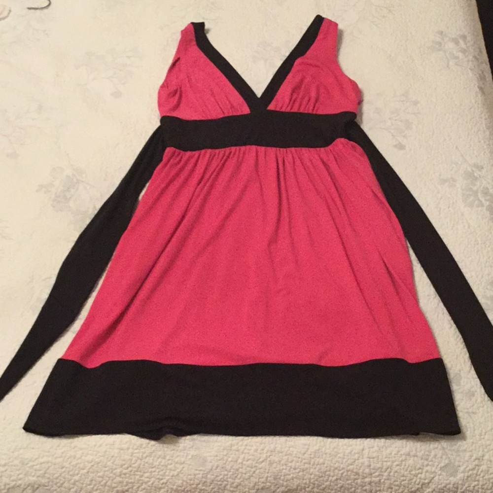 Pink and black Maggy London dress